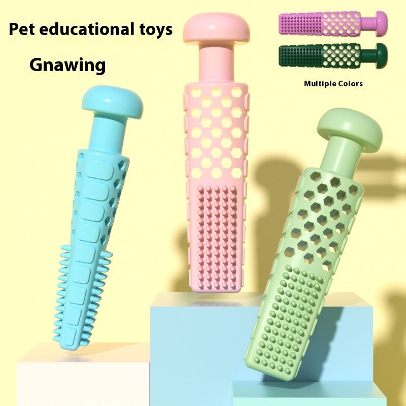 Pet Toy Supplies Toothpaste-type Gnawing Toy TPR Stick Relieving Stuffy Molars 