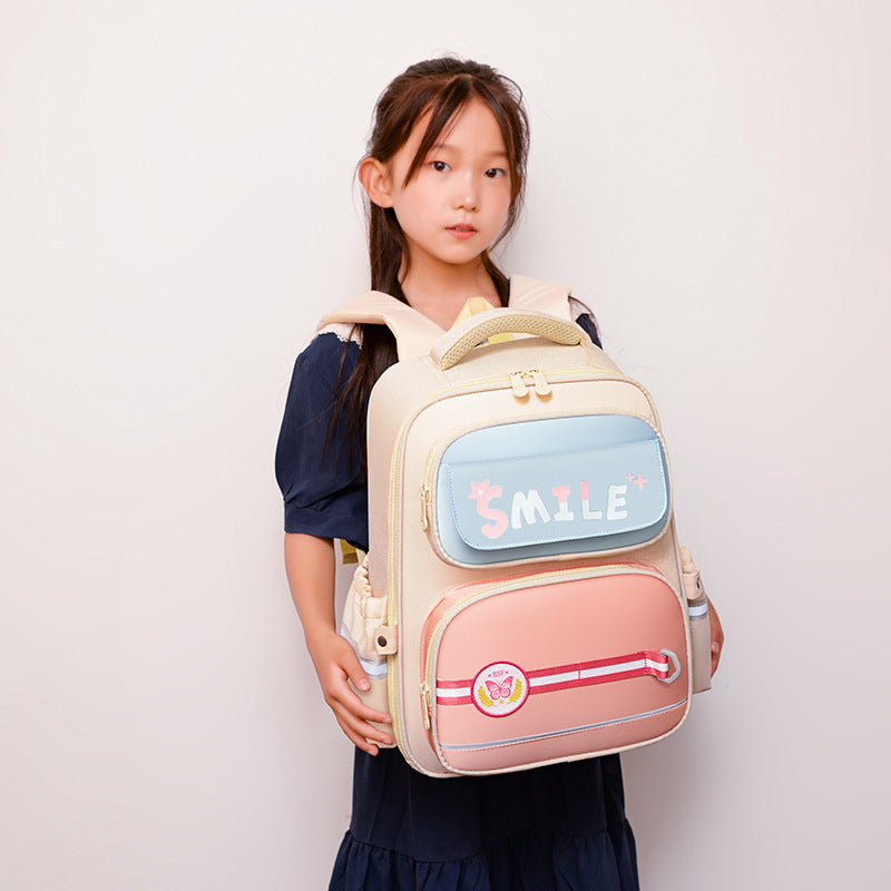 Children's Cartoon Letters British Style Schoolbag EX-STOCK