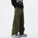Overalls Men's Retro Trendy Pleated Straight-leg Baggy Cargo Pant Trousers Casual - EX-STOCK Canada