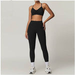 2pcs Yoga Outfit set Sport Fitness Workout Gym wear for women - EX-STOCK Canada