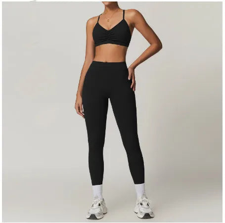 2pcs Yoga Outfit set Sport Fitness Workout Gym wear for women - EX-STOCK CANADA