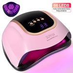 UV LED Nail Lamp, Nail Dryer For Gel Polish, 3 Timers Curing Lamp Professional Nail Light, 66Pcs Uv Beads And Automatic Sensor EX-STOCK Canada 