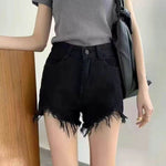 Elegant Anti-exposure Irregular Mini Denim Skirt - EX-STOCK Canada