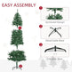 6.9ft Artificial Christmas Tree W Metal Stand Spruce Branch Tips Green EX-STOCK Canada 