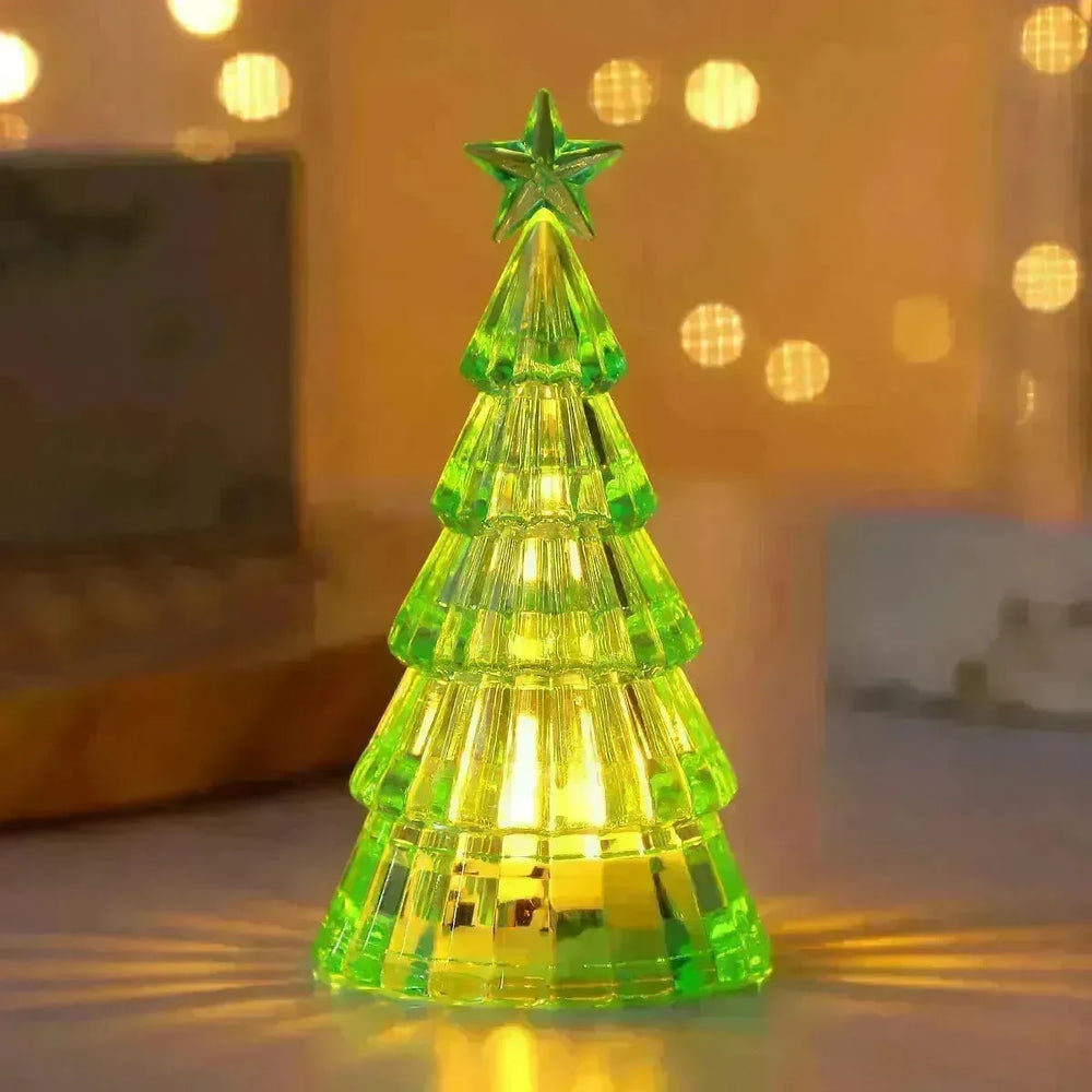 Christmas Lawn Decoration Light-emitting Christmas Tree Crystal Small Night Lamp - EX-STOCK CANADA