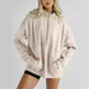 Women's Half Zipper Pocket Fashion Casual Exercise Oversized Sweatshirt Pullover - EX-STOCK CANADA