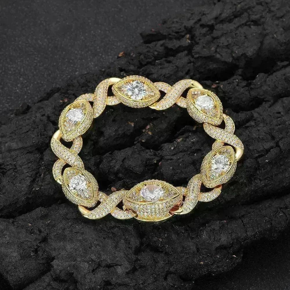 Men's Fashion Hip Hop Zircon Bracelet Cuban Link Chain - EX-STOCK CANADA
