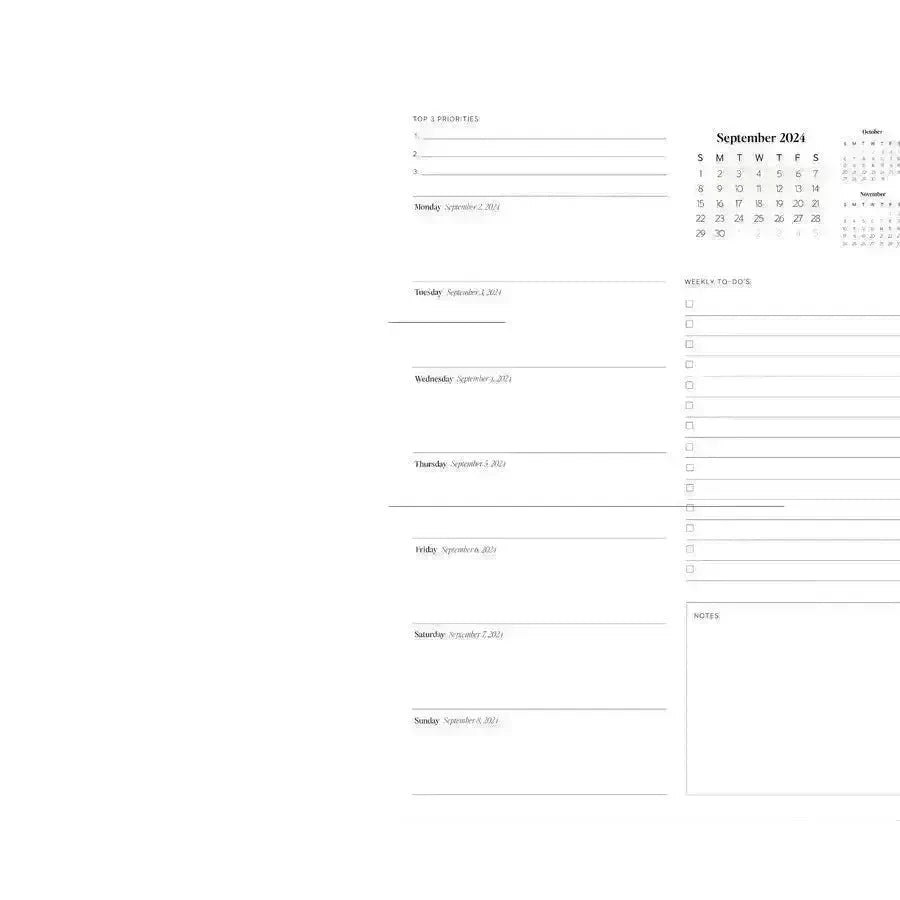 24to25 Daily Planner Annual Planning Notebook - EX-STOCK CANADA
