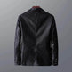 Leather Men's Autumn And Winter Jacket Thin Lapel - EX-STOCK Canada