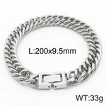 Cuban Link Chain Trimming Chain Jewelry Buckle Titanium Steel Bracelet - EX-STOCK Canada