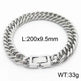 Cuban Link Chain Trimming Chain Jewelry Buckle Titanium Steel Bracelet - EX-STOCK Canada