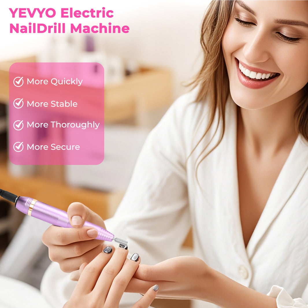 Portable Electric Nail Drill, Professional Nail File Kit For Acrylic Acid, Gel Nail, Nail Trimming With Nail Drill, Pedicure Abrasive Belt, Rose Gold EX-STOCK Canada 