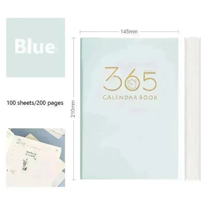 365-day Daily Planner Self-discipline And Clock-in Student Journal Notebook - EX-STOCK CANADA