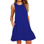Casual Summer dress Women Pocket Dress Ladies beach mini dress - EX-STOCK Canada