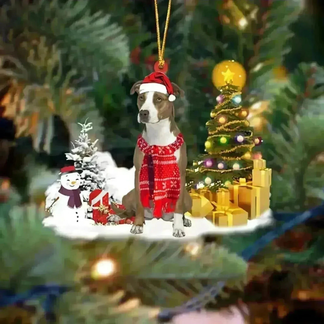 Christmas Family Puppies Decorate Trees With Lights - EX-STOCK CANADA