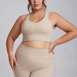 Plus Size Women Sports Workout Gym - Sleeveless Crop and Pant - EX-STOCK Canada
