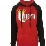 Women KING QUEEN King and Queen Crown Couple Color Block Sweatshirt - EX-STOCK CANADA