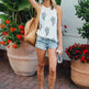Summer Halter neck blouse top  Cactus Print Women - EX-STOCK CANADA