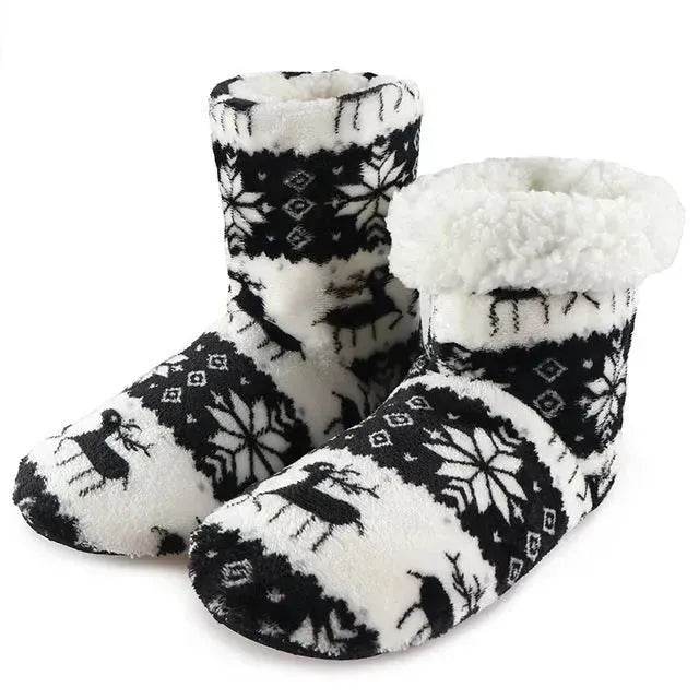 Winter Fur Slippers For Women Warm Shoes Slipper Christmas - EX-STOCK Canada