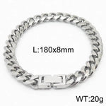 Cuban Link Chain Trimming Chain Jewelry Buckle Titanium Steel Bracelet - EX-STOCK Canada