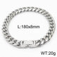 Cuban Link Chain Trimming Chain Jewelry Buckle Titanium Steel Bracelet - EX-STOCK Canada