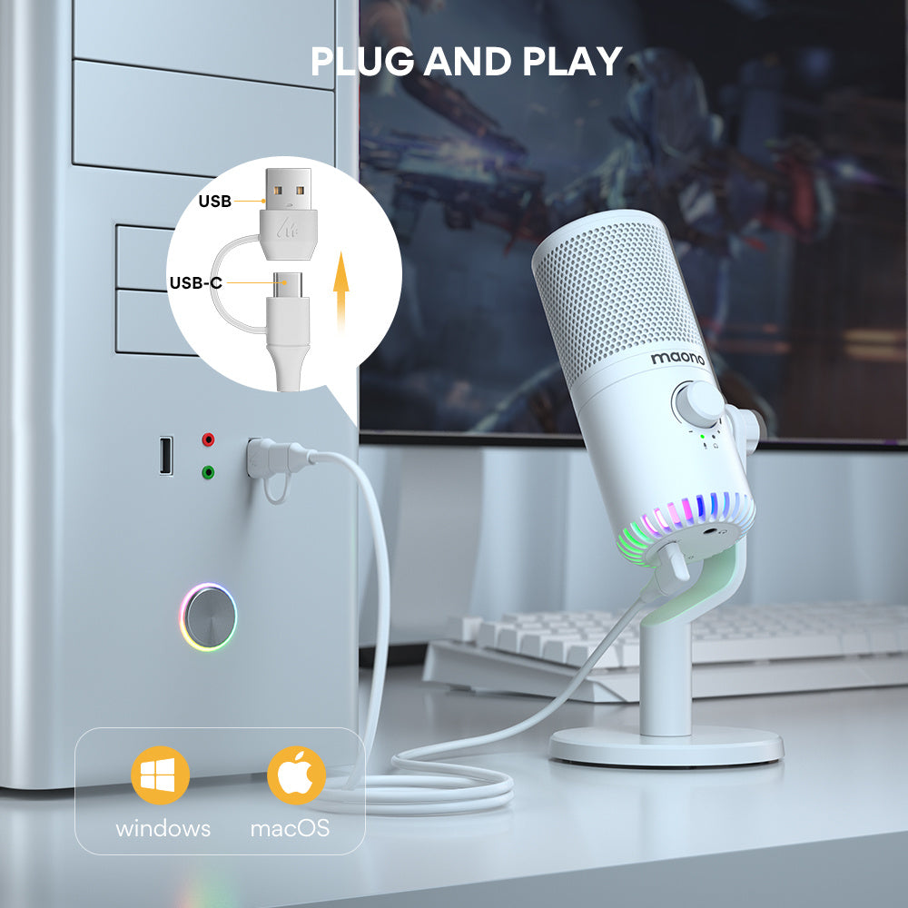 Computer Games Microphone Esports Dedicated Desktop EX-STOCK Canada 