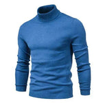 Men's Plain Slim Pullover Polo Sweatshirt Turtleneck Sweater Winter Casual Tops Men - EX-STOCK Canada