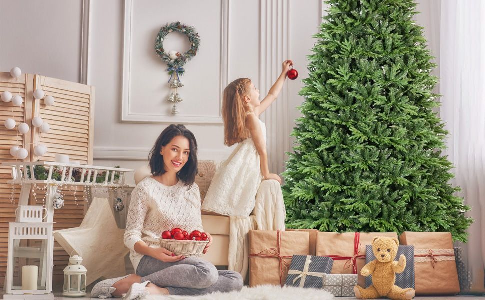 4ft PE PVC Hybrid Automatic Tree Steel Wire Wire Artificial Christmas Tree EX-STOCK Canada 