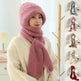 Women's Fleece-lined Scarf And Hat Winter Warm Knitted Hat Scarf - EX-STOCK Canada