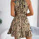 Casual Leopard Print Ruffled Swing Dress Summer Fashion Beach Dresses Women Skater Dress for Chic Ladies. - EX-STOCK CANADA