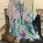 Summer Loose blouse Round Neck Short Sleeve Cotton And Linen Top For Women - EX-STOCK CANADA