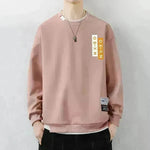 Men's Casual Sweatshirt Round Neck Pullover Top - EX-STOCK CANADA