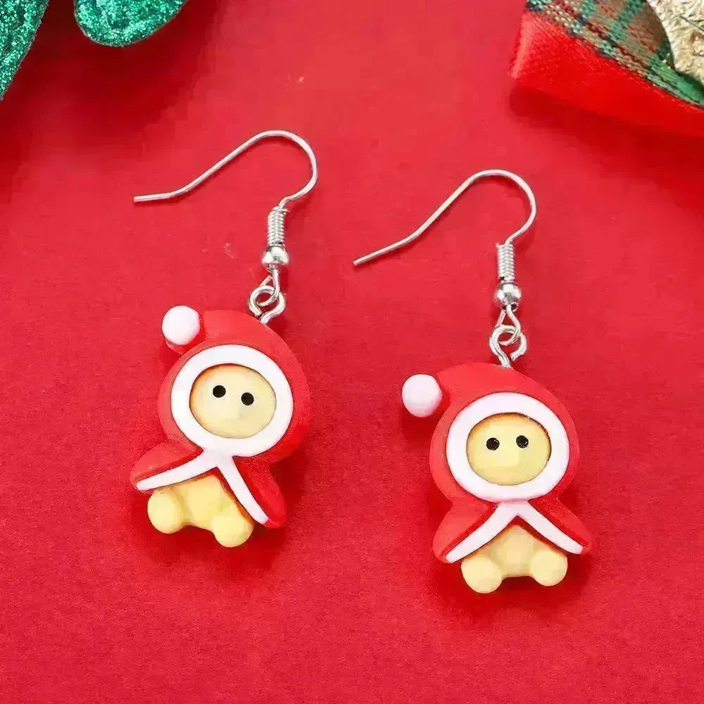 Creative Cartoon Christmas Earrings Fashion - EX-STOCK CANADA