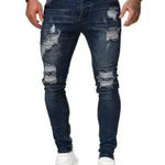 Slim fit Ripped Straight leg denim Jean Pant trousers for men - EX-STOCK CANADA
