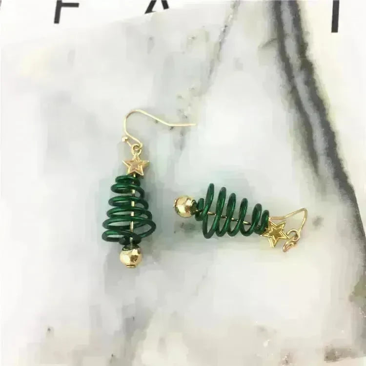 Christmas Earrings Tree Star DIY Earrings - EX-STOCK CANADA