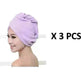 Women's Microfiber Hair Dryer Cap Absorbent Hair Towel. - EX-STOCK CANADA