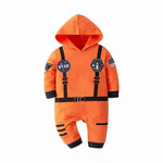 Space Suit Summer Long-sleeved Jumpsuit Holiday Pullover Clothes Baby boy Astronaut costume - EX-STOCK Canada