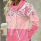 New Fashion Women's Pile Collar Printed Hoodie Pullover Top - EX-STOCK CANADA