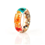 Dried flower resin ring - EX-STOCK Canada