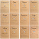 12 Zodiac Sign Necklaces With Gift Card Constellations Pendant Necklace Jewelry - EX-STOCK CANADA