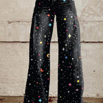 European And American Plus Size Women's Denim Casual Pants 