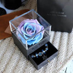 Eternal Flower Rose Jewelry Box for Birthday Presents Valentines Day Wedding Gift Box - EX-STOCK Canada