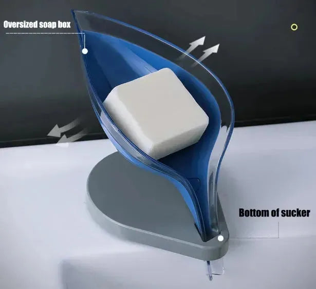 Soap Holder Sink Sponge Drain Box Creative Suction Cup Soap Dish - EX-STOCK CANADA