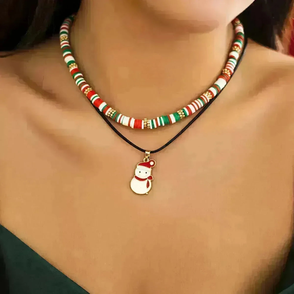 Christmas Beaded Necklace for women - EX-STOCK CANADA