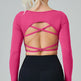Quick Drying Clothes Outdoor Long Sleeve Cross Beauty Back Workout Clothes Sports Top - EX-STOCK CANADA