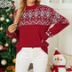 Loose Jacquard Christmas Sweater - EX-STOCK Canada