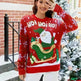 Knited Christmas Sweaters With Santa Claus Patterns Tops Winter Sweet Christmas Snowflake Pullovers For Women Clothes - EX-STOCK CANADA
