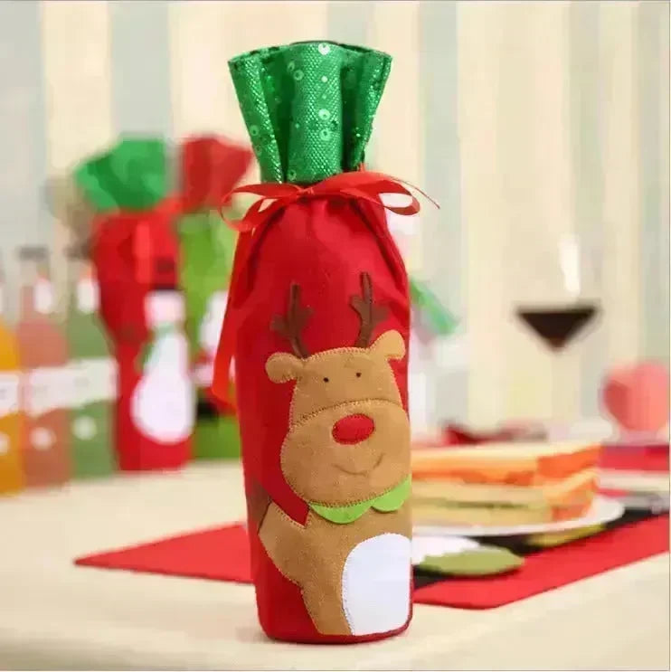 Christmas Decorations Christmas Wine Bottle Socks - EX-STOCK CANADA