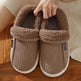 Ankle Wrap Cotton Slippers Winter Women's Plus Size Thickened Fleece-lined Warm Slugged Bottom - EX-STOCK Canada