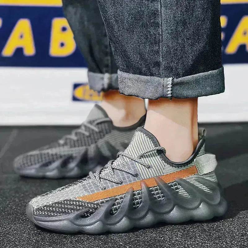 Fashion Sneakers With Wave Sole Cool Sports Shoes Men - EX-STOCK Canada